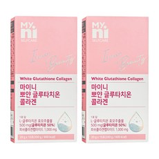 Myni 榖胱甘肽&膠原蛋白粉隨身包 15條入, 300g, 2盒