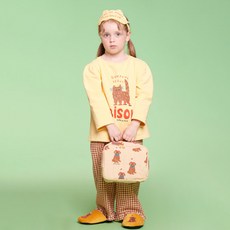 BEBE DE PINO 內衣 兒童貓咪格紋睡衣套裝 BU34UJ402