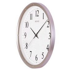 Seiko 精工 輕盈感空氣色彩靜音指針壁掛鐘 QXA378Z K048, 紫色框