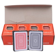 Boami 皇家撲克牌 2款 x 6入, 紅色 + 藍色, 1套