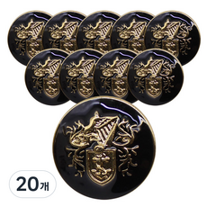 Button King 東大門鈕扣王 維京鈕扣 18mm, 黑色G, 20個