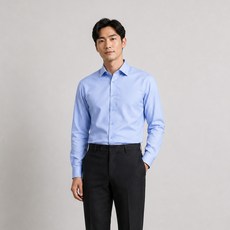 YEZAC 男性用棉混紡素色修身版型襯衫 YE3SBS160