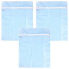 AXIS 艾克思 方形細密網洗衣袋 40x50cm, 天藍色, 3個