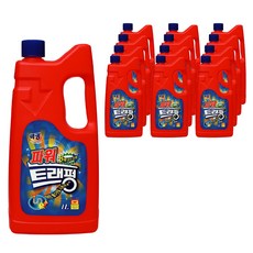트래펑 파워 트래펑 배수구 세정제, 1L, 12개