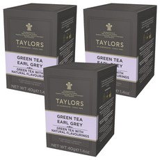 TAYLORS 泰勒茶 皇家伯爵綠茶, 2.5g, 20包, 3盒