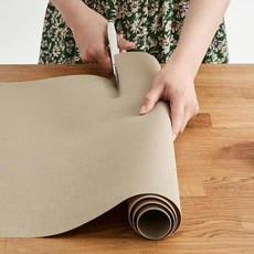 HANSSEM Clean 柔軟格紋抽屜墊, 淺棕色, 1個