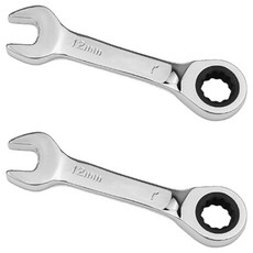 에스피 글로벌 숏 라쳇 렌치 12mm, 2개