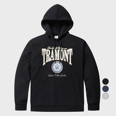 POLHAM 男士休閒雙面針織連帽T恤, 黑色