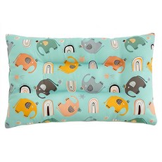 AGAPE 雅家倍 豆豆絨眠枕/安撫枕/兒童豆豆枕/小朋友枕頭 專為2-12歲兒童設計, 小象馬戲團