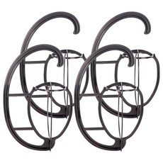 MEO 高級假髮專用支架 衣櫃衣架 掛式 男女通用, 黑色, 4個