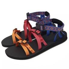 Teva Original Alp Revive 戶外機能織帶涼鞋 90年代復興, 260mm, 藍 + 紅 + 橘