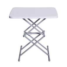 Cotton Field 棉花田傢飾 安佳多功能四檔可調式升降桌 桌面64x45cm 可調高度39/50/60/68cm, 白色