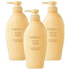 TSUBAKI 思波綺 頂級豐盈&修護潤髮乳, 450ml, 3個