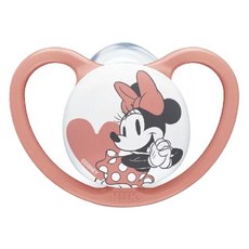NUK SPACE米奇 超透氣矽膠安撫奶嘴, 0-6m, 款式隨機, 1組