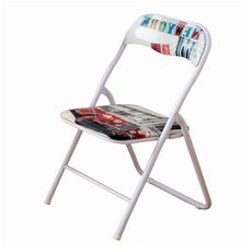 Cotton Field 棉花田傢飾 維琪城市風印花折疊椅, 紐約, 1個