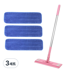 A-Clean 中型粉紅清潔拖把 + 環狀拖布 3片, 3套