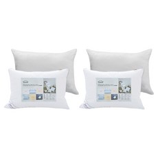 I'm Living 飯店用柔軟觸感羽絨填充枕芯+枕套組, 淺灰色, 2個