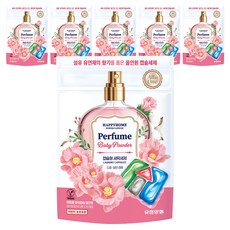 HAPPYHOME 強效潔淨香水洗衣膠囊 寶寶爽身粉香, 30顆, 6袋