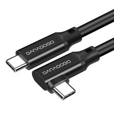 BARABOGO USB 3.2 Type-C轉Type-C GEN2 4k L型高速傳輸線 20Gbps, 200cm, 1個