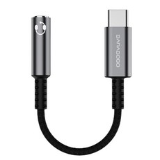 BARABOGO USB Type-C TO 3.5mm 內建DAC 耳機音源轉接頭, 灰色, B15, 1個