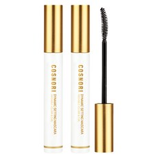 Cosnori 動態定型可水洗睫毛膏捲和捲曲 7 毫升, 單色, 2支