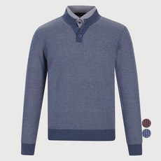 INDIAN 男士襯衫領疊穿針織衫 MIEBP5SC401