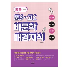 공완 비문학 배경지식, 국어영역 비문학, 중3 + 고1 + 고2