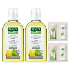 라우쉬 콜츠푸트 안티-댄드러프 로션 200ml + 스위스 허벌 케어 샴푸 27.5ml + 컨디셔너 27.5ml, 2개