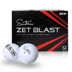 세인트나인 ZET BLAST 골프공 3피스, 화이트, 12개입, 1개