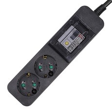 Innol 大容量2插黑色延長線, 1.5m, 1組