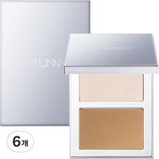 아임유니 광채 하이라이터 앤 쉐딩, 02 문라이트/토니, 6개