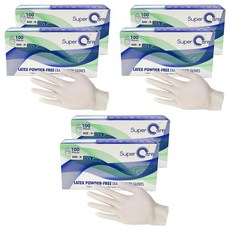 슈퍼케어 라텍스 진료용장갑, 중(M), 6개