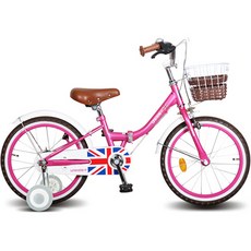삼천리자전거 유니키즈 18 F 어린이 폴딩 자전거 18UNIKIDS-F 미조립박스배송, 핑크, 123cm, 1개