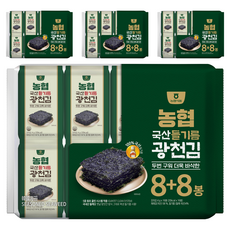 농협식품 들기름 광천김, 64g, 4개