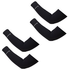 Crocodile 鱷魚 雙手涼感袖套 2件組, 黑色, 2個