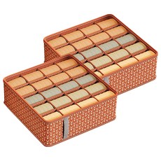 Joyberry 多用途抽屜式內衣襪子收納盒, 2個, 酒紅色