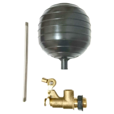 四分水塔浮球進水器, 台灣製造, 全銅進水本體, 美式, 45cm, 1個