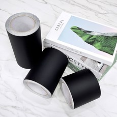 KOINTEC 窗框 門框 多用途 裝飾條 貼膜, CP4008黑色, 寬 20cm x 長 10m