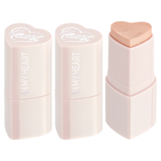 터치인솔 프리티필터 인마이하트 스틱 하이라이터 6g, 2개, 문라이트빔