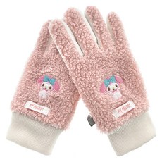 三麗鷗 女童用 美樂蒂 粉彩毛圈五指手套 NGHKG40203