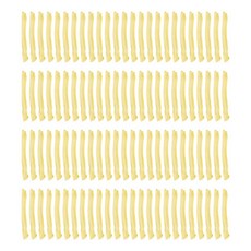 不織布衛生髮帽 100入組, 1個, 黃色