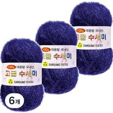 Yarna 大容量高級菜瓜布 100g, 146紫藍色, 6個