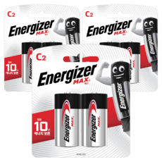 에너자이저 맥스 건전지 C형, 2개입, 3개