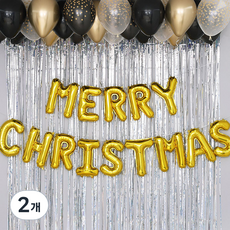 J-BALLOON 聖誕節居家派對氣球裝飾組, 金色調, 2個