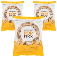TheOdam 糙米爆米花棒, 200g, 3袋