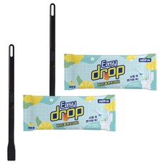 이지드롭 변기크리너 뉴 핸들팩 레몬향, 블랙, 2개