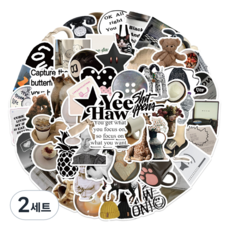 特別商店 行李箱筆電旅行防水貼紙組 GT206-60PCS, 2套, 幸運星