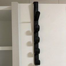 新中商店 帽子門掛勾 門用掛架, 黑色, 4個