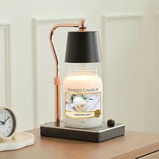 Yankee Candle 大罐蠟燭 + 可調光定時融蠟燈組, 黑色, 婚禮誓言
