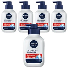 NiveaMen 男士全效控油潔面泥 北極冰川泥+水楊酸 抗痘 深層清潔毛孔, 150g, 5瓶